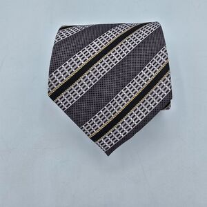Rene Chagal Multicolor Fine Geometric Men's Tie, Vintage 57 x 4 In Necktie